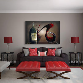Zinfandel Swing wine art from Leanne Laine Fine Art
