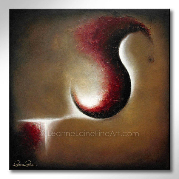 Perseverence wine art from Leanne Laine Fine Art