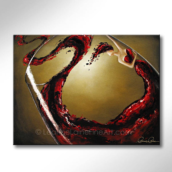 Passion Fruit wine art from Leanne Laine Fine Art