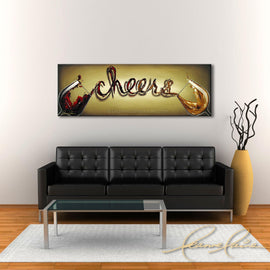Cheers wine art from Leanne Laine Fine Art