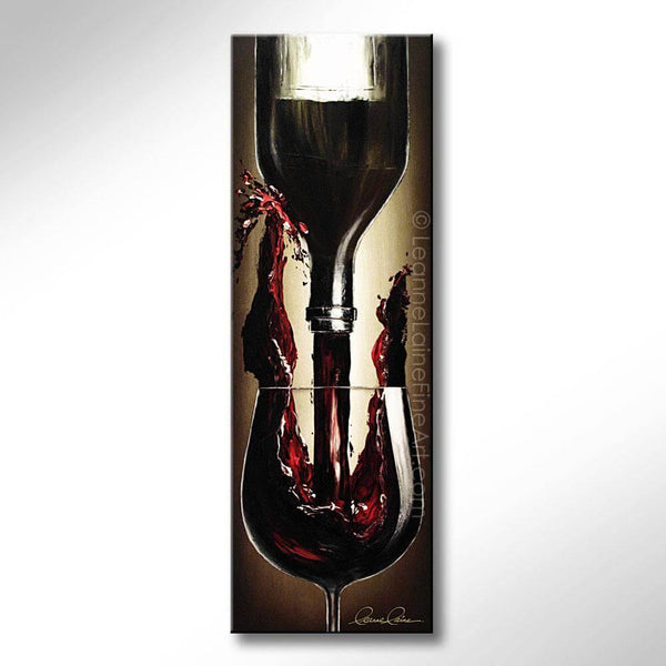 A Splash of Bordeaux wine art from Leanne Laine Fine Art