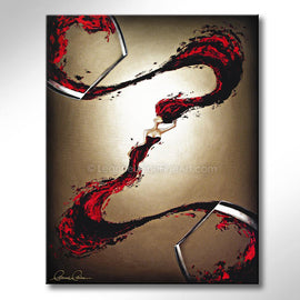 The Body of Rosé wine art from Leanne Laine Fine Art