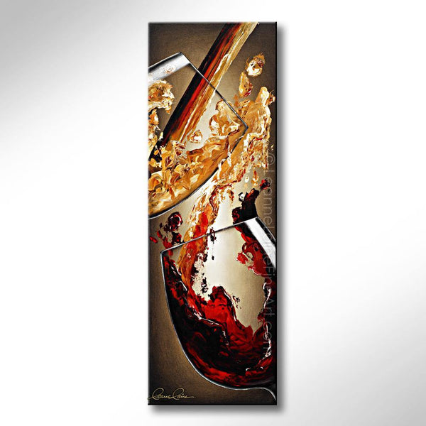 Distilled and Fulfilled wine art from Leanne Laine Fine Art