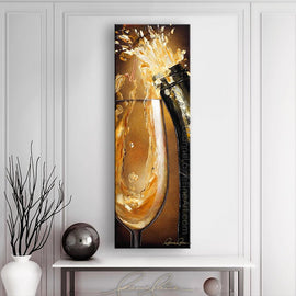 Sparkling Princess wine art from Leanne Laine Fine Art