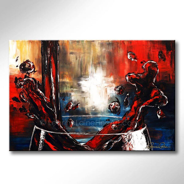 A Glass of Raging Red wine art from Leanne Laine Fine Art