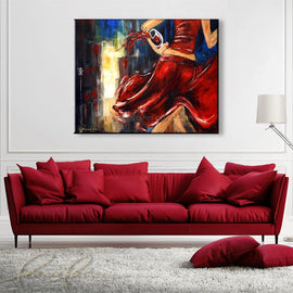 Paint the Town Red wine art from Leanne Laine Fine Art