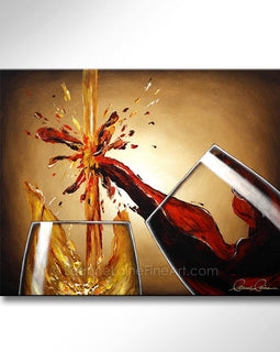 Celebrating Sauvignon wine art from Leanne Laine Fine Art