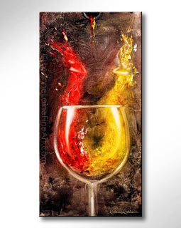 The Belles of Bordeaux wine art from Leanne Laine Fine Art