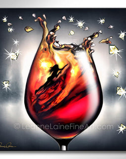 Crush It - Kindled wine art from Leanne Laine Fine Art