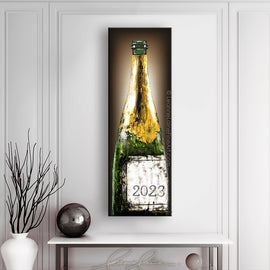 One Fine Champagne (customizable) wine art from Leanne Laine Fine Art