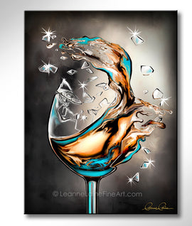 Sweet Taste of Freedom wine art from Leanne Laine Fine Art