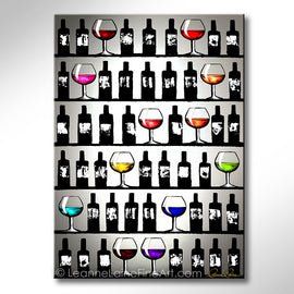 True Colors wine art from Leanne Laine Fine Art