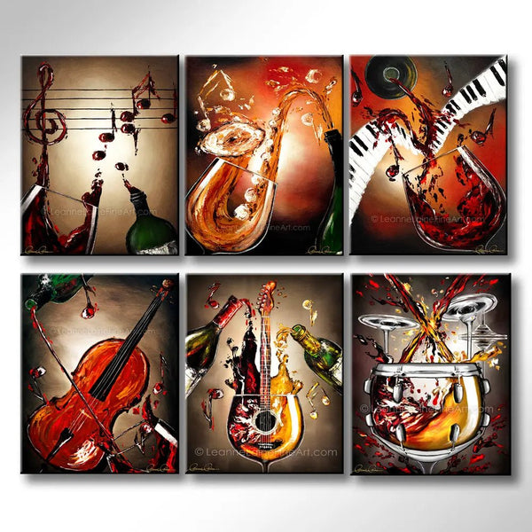 Wine Accompaniment | Wine Music Studio Leanne Laine Fine Art