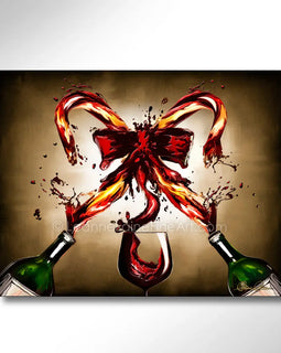 Candywine wine art from Leanne Laine Fine Art