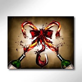 Candywine wine art from Leanne Laine Fine Art