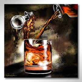 Whiskey Bundle - Set of Four Canvases