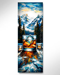 Beyond the Rocks whiskey bourbon art from Leanne Laine Fine Art