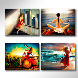 Serenity Bundle - Set of Four Canvases