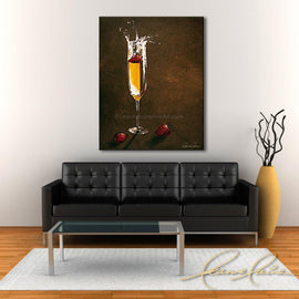 After Hour Dip wine art from Leanne Laine Fine Art