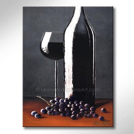 Peel Me A Grape wine art from Leanne Laine Fine Art