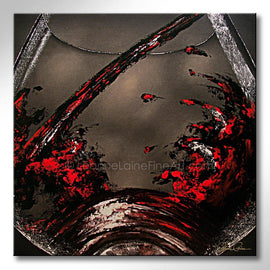 House Garnet wine art from Leanne Laine Fine Art