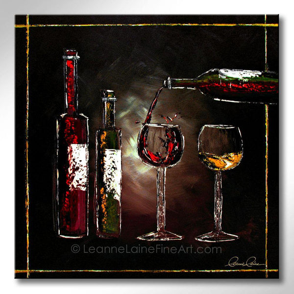 Distilled Essence wine art from Leanne Laine Fine Art