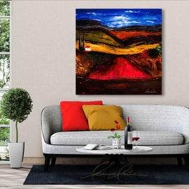 Blessed Home wine art from Leanne Laine Fine Art