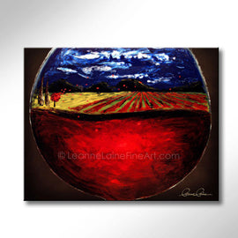 Crystal Reflections wine art from Leanne Laine Fine Art
