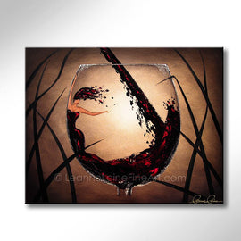 La Belle Age wine art from Leanne Laine Fine Art