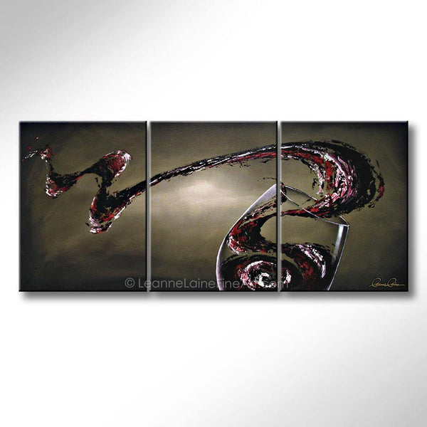 Chianti Whip wine art from Leanne Laine Fine Art