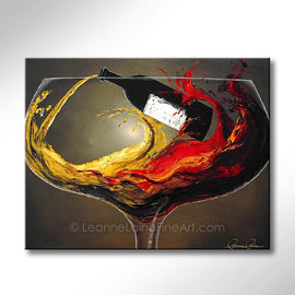Cradle Refined wine art from Leanne Laine Fine Art