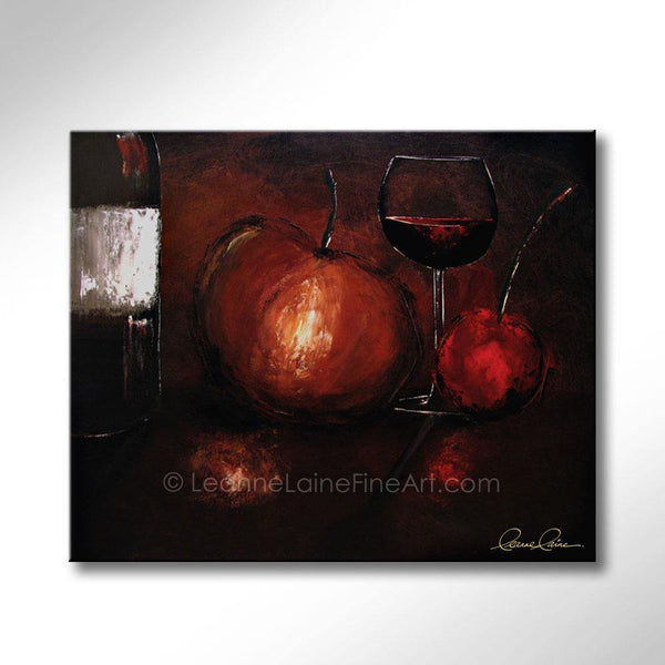 Passion Purified wine art from Leanne Laine Fine Art