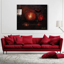 Passion Purified wine art from Leanne Laine Fine Art
