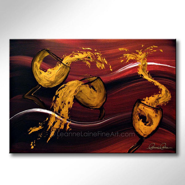 From the Gold Vine wine art from Leanne Laine Fine Art