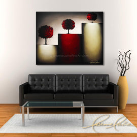 Red Riddle wine art from Leanne Laine Fine Art