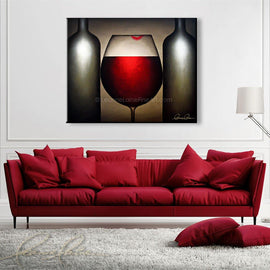 Wine Charm wine art from Leanne Laine Fine Art
