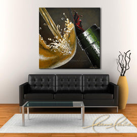 White Cranberry wine art from Leanne Laine Fine Art