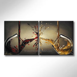 Pure Symphony wine art from Leanne Laine Fine Art