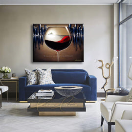 Escape Through the Crystal Goblet wine art from Leanne Laine Fine Art