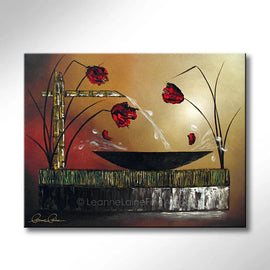 Petal Water wine art from Leanne Laine Fine Art