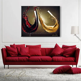 Wine Over Matter wine art from Leanne Laine Fine Art