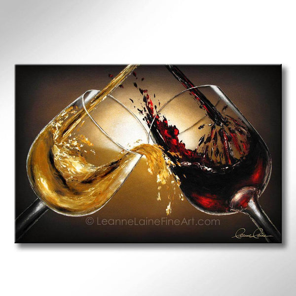 A Toast for Thought wine art from Leanne Laine Fine Art