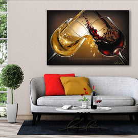 A Toast for Thought wine art from Leanne Laine Fine Art