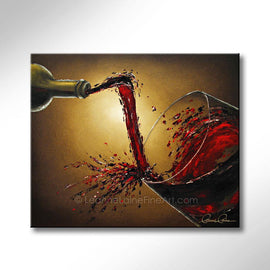 Tempranillo Rush wine art from Leanne Laine Fine Art
