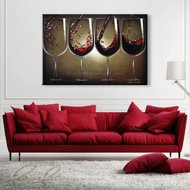 Wine Notes wine art from Leanne Laine Fine Art