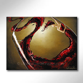 Passion Fruit wine art from Leanne Laine Fine Art