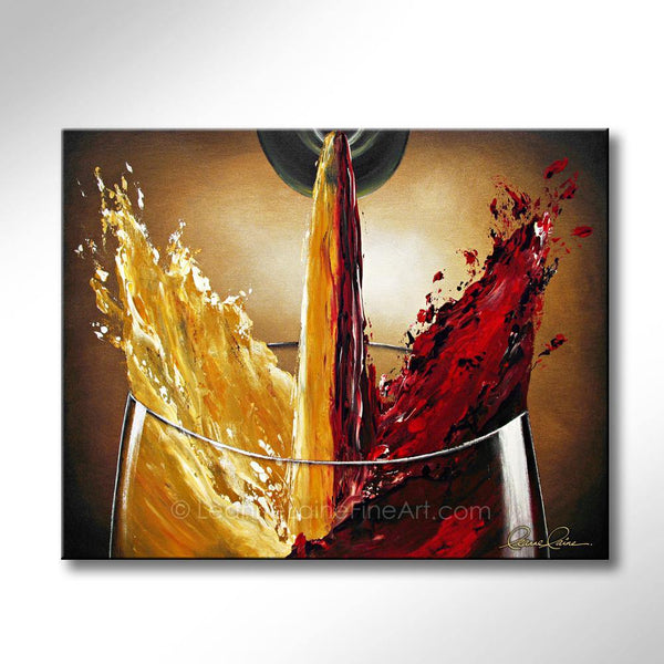 Sommelier's Fusion wine art from Leanne Laine Fine Art