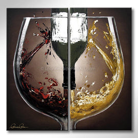 Vintner's Intermezzo wine art from Leanne Laine Fine Art