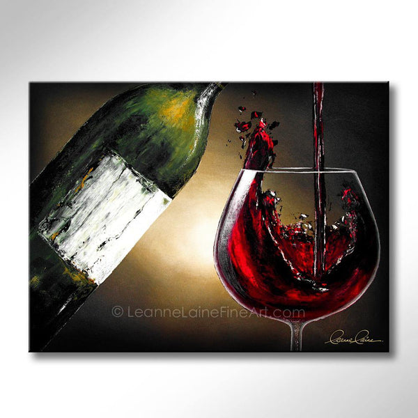 Estate Grenache wine art from Leanne Laine Fine Art