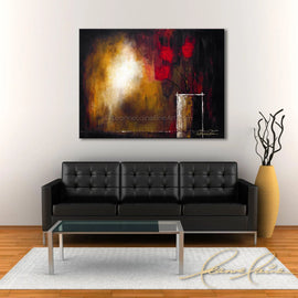 Luminosity wine art from Leanne Laine Fine Art